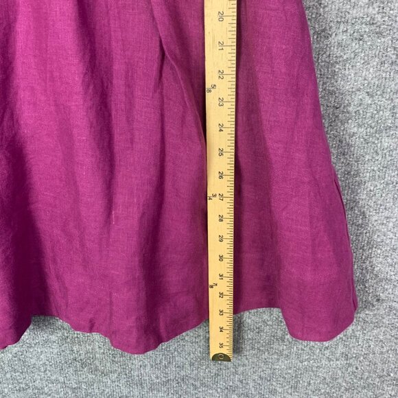 New $169 Banana Republic Kenza Linen Mini Dress in Berry Delicious Size 2 - Picture 8 of 15